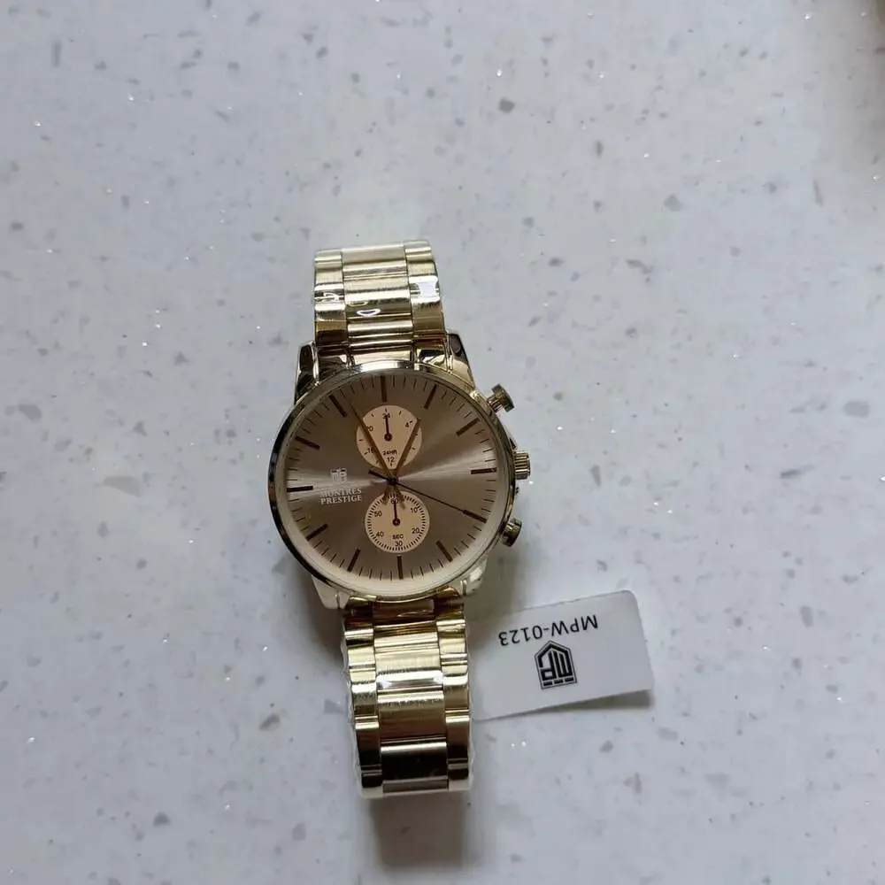 Montres Prestige Men's Watch 42mm Gold MPW-0123